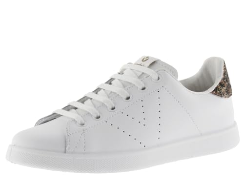 victoria Low-Top Tennis Leder & Glitter-Ferse & Perforiertes Logo 1125104 für Damen Taupe 39 victoria Low-Top Tennis Leder & Glitter-Ferse & Perforiertes Logo 1125104 für Damen Taupe 39 von victoria