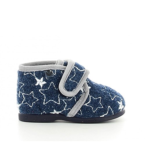 Victoria Jungen Unisex Kinder Bota Fieltro Estrellas Flache Hausschuhe, Blau (Azul), 21 EU von victoria