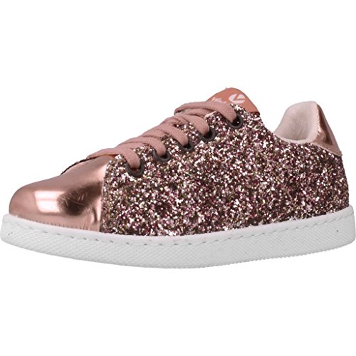 victoria Damen Low-top 112558-WOMEN Low-TOP Tenis Glitter & METALLISIERTE STÜCKE ROSA 38 von victoria