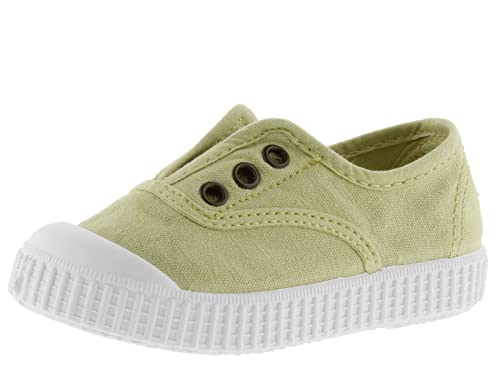 victoria 106627, 1915 Inglesa TINTAA DREC, lona Zapatilla elástico Low-top, Aguacate, 27 EU von victoria