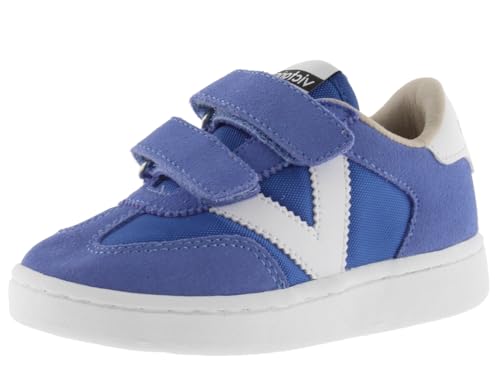 victoria Unisex – Kinder Low-top 1118105-KIDS Low-TOP MILLAS Nylon & SPALTLEDERSTÜCKE & Kontrast & Klettverschluss Azul 24 von victoria