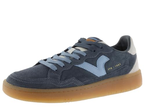 victoria 1985 Basket Unisex Smash Spaltleder & Retro-Logo & Karamellsohle 8806107 für Erwachsene Marino 43 von victoria