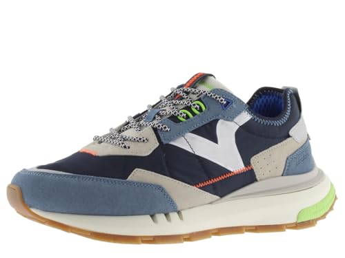 victoria 1985 Basket Unisex Wing EVO Nylon & Farbige & Spaltleder Teile & Retro-Logo 8811100 für Erwachsene Marino 45 von victoria