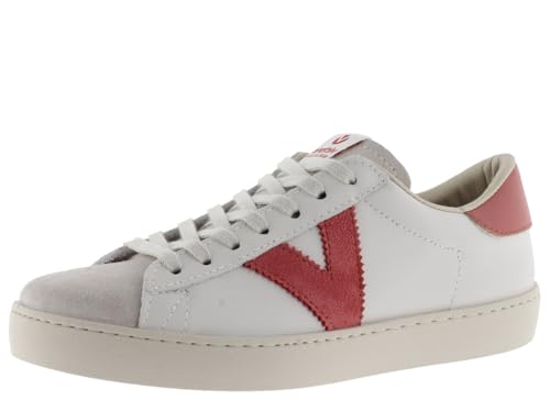 victoria Unisex – Erwachsene Low-top 1126142-WOMEN Low-TOP Berlin Leder & Spitze AUS Spaltleder & Kontrast Terra 38 von victoria