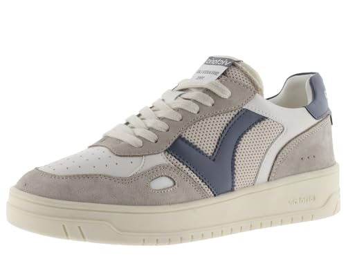 victoria Unisex – Erwachsene Low-top 1257122-WOMEN Low-TOP SEUL Gitter & SPALTLEDERSTÜCKE & Kontrast GRIS 36 von victoria