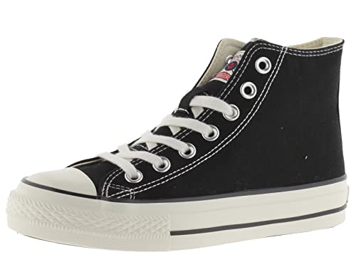 victoria Damen High-top 1057101-WOMEN HIGH-TOP TRIBU Canvas & RETROSTEMPEL & GEWACHSTE Sohle Negro 38 von victoria