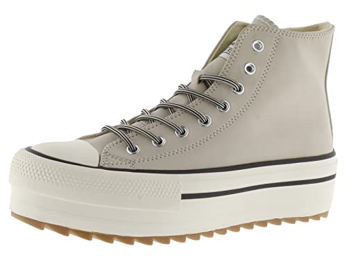 victoria Damen High-top 1061123-WOMEN HIGH-TOP TRIBU PLATTFORM Lederoptik & GEZACKTE Laufsohle BEIGE 37 von victoria