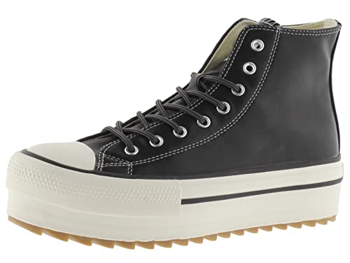 victoria Damen High-top 1061123-WOMEN HIGH-TOP TRIBU PLATTFORM Lederoptik & GEZACKTE Laufsohle Negro 38 von victoria