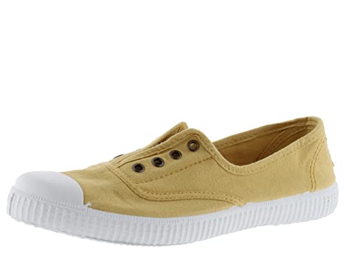 victoria Plimsoll 1915 GEFÄRBTES Canvas DREC & Gummiband Trigo 38 von victoria