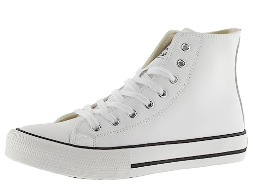 victoria Damen Low-top 1065175-WOMEN HIGH-TOP TRIBU Lederoptik Blanco 36 von victoria