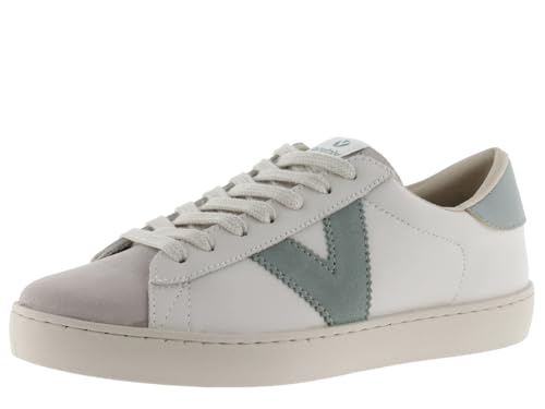 victoria Low-Top Unisex Berlin Leder & Kontrast-Teile & Spaltleder-Zehe 1126142 für Erwachsene Jade 37 von victoria