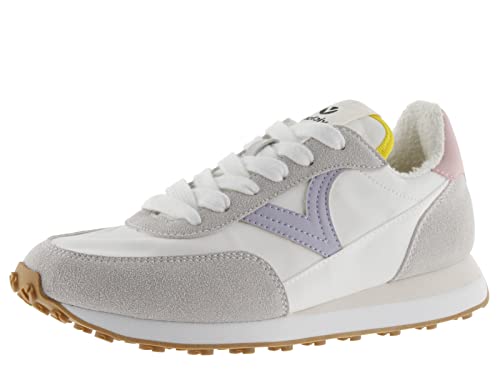 victoria Damen Low-top 1138100-WOMEN Low-TOP Astro Nylon & Kontrast & GEZACKTE Laufsohle LILA 36 von victoria