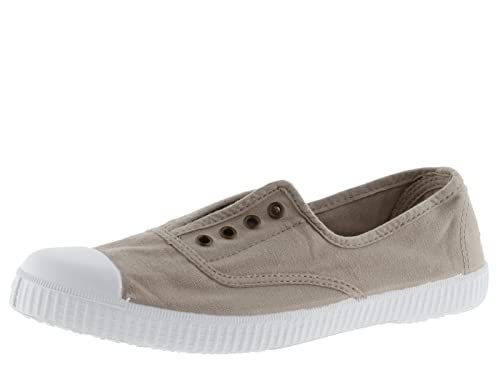 victoria Damen Niedrig 106623-WOMEN 1915 Slip-ON Dyed Canvas Plimsoll BEIGE 41 von victoria