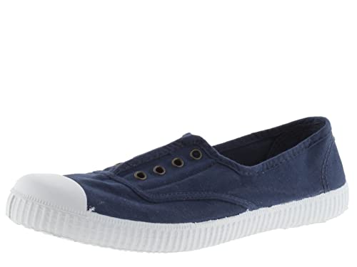 victoria Damen Plimsoll 106623-WOMEN Plimsoll 1915 GEFÄRBTES Canvas DREC & Gummiband Marino 40 von victoria