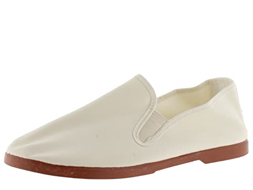 victoria Espadrilles Unisex Gong Fu Canvas & Seitliche Gummizug & Karamellfarbene Sohle 108019 für Erwachsene Crudo 43 von victoria