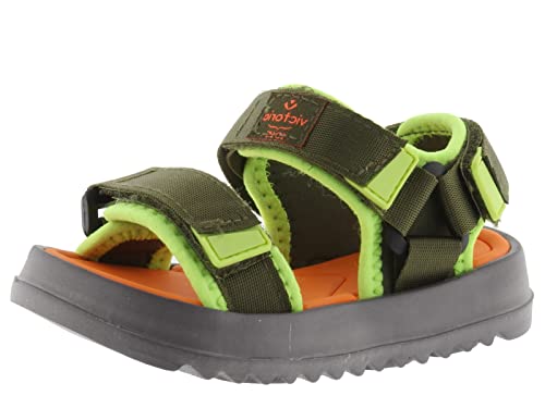 victoria Flip-Flops Unisex Agosto Nylon & Klettverschlüsse & Gezahnte Sohle 1152102 für Kinder KAKI 23 von victoria