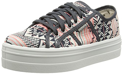 Victoria Herren Basket Etnico Plataforma Niedrige Sneaker, Orange 45 Coral, 38 EU von victoria