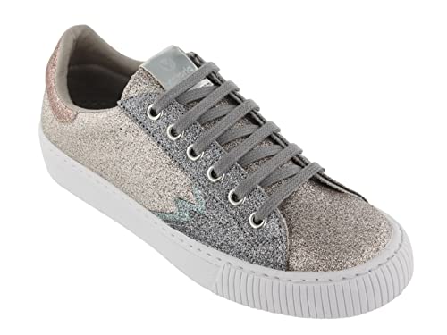 Victoria Herren Deportivo Glitter Aplicación Sneaker, Gold (Platino), 37 EU von victoria