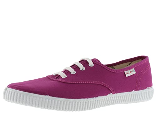 victoria Unisex 106613, 1915 Inglesa, lona Zapatilla Cordones Low-top, Berenjena, 43 EU von victoria