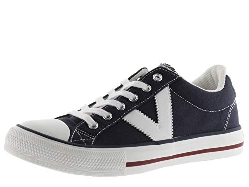 victoria Unisex – Erwachsene Low-top 1065164-MEN Low-TOP TRIBU Canvas & Kontrast Marino 43 von victoria