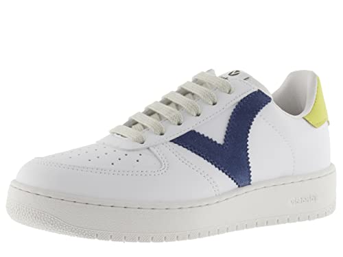 victoria Unisex – Erwachsene Low-top 1258201-MEN Low-TOP Madrid Lederoptik & Kontrast Azul 42 von victoria