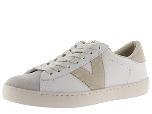 victoria Low-Top Unisex Berlin Leder & Kontrast-Teile & Spaltleder-Zehe 1126142 für Erwachsene Hielo 42 von victoria