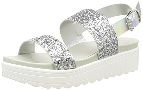 Victoria Herren Sandalia Hebilla Glitter Plataforma Niedrige Sneaker, Silber 14 Plata, 39 EU von victoria