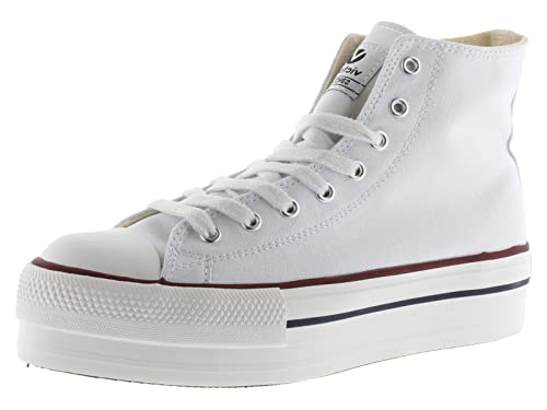 victoria High-Top Tribu Canvas & Doppelter Plattform 1061101 für Mädchen Blanco 33 von victoria