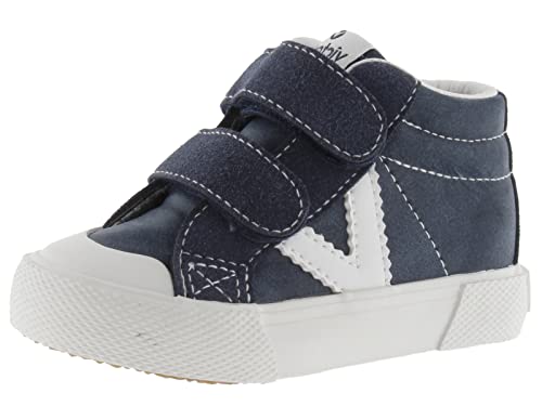 victoria Jungen High-top 1065176-KIDS HIGH-TOP TRIBU Lederoptik & Kontrast & Klettverschluss Marino 23 von victoria