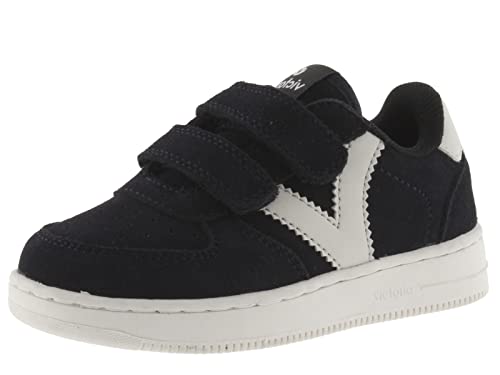 victoria Jungen Low-top 1124115-KIDS Low-TOP Tiempo Spaltleder & Klettverschluss Marino 30 von victoria