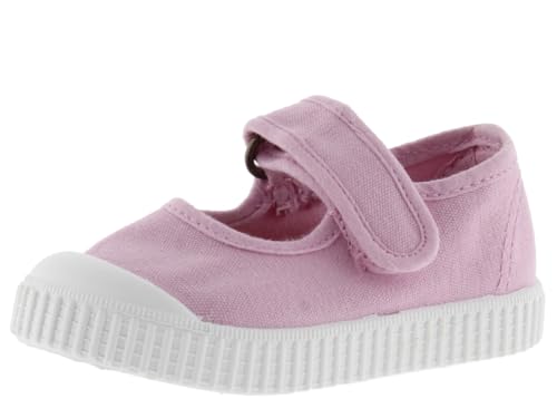 victoria Unisex – Kinder Mary Jane 136605-KIDS Mary Jane 1915 GËFARBTES Canvas DREC & Klettverschluss Petalo 27 von victoria