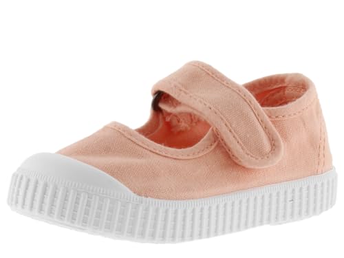 victoria Unisex – Kinder Mary Jane 136605-KIDS Mary Jane 1915 GËFARBTES Canvas DREC & Klettverschluss CORALINA 19 von victoria