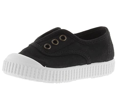 victoria Jungen Unisex Kinder 106627, 1915 Inglesa TINTAA DREC, lona Zapatilla elástico Low-top, Schwarz, 20 EU von victoria