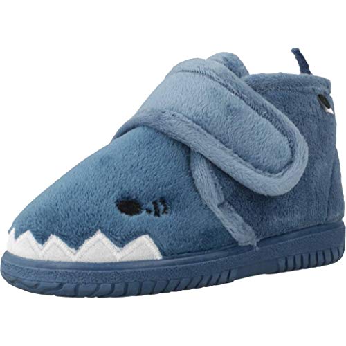 victoria Unisex – Kinder Pantoffeln 105119-KIDS Pantoffeln Tier OJALÁ CASA & Klettverschluss Azul 26 von victoria