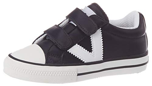 victoria Unisex – Kinder Low-top 1065162-KIDS Low-TOP TRIBU Lederoptik & Kontrast & Klettverschluss Marino 26 von victoria