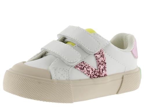 victoria Low-Top Tribu Leder-Effekt & Glitter-Logo & Klettverschlüsse 1065190 für Mädchen Petalo 31 von victoria