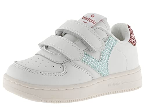 victoria Low-TOP Tiempo Lederoptik MIT EINZELHEITEN IN Glitzer UND Animal Print UND RIEMENVERSCHLUSS AGUA 35 von victoria