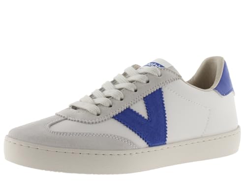 victoria Low-Top Unisex Berlin Ciclista Leder-Effekt & Farbige & Spaltleder Teile Im Kontrast 1126184 für Erwachsene ROYAL 43 von victoria