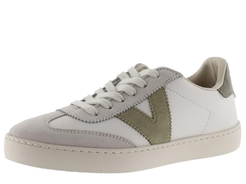 victoria Low-Top Unisex Berlin Ciclista Leder-Effekt & Farbige & Spaltleder Teile Im Kontrast 1126184 für Erwachsene Safari 39 von victoria