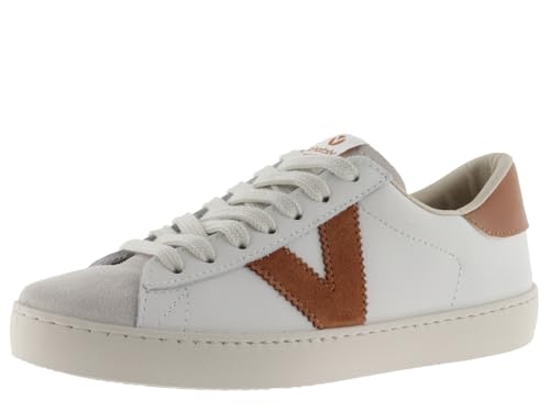 victoria Low-Top Unisex Berlin Leder & Kontrast-Teile & Spaltleder-Zehe 1126142 für Erwachsene Teja 39 von victoria