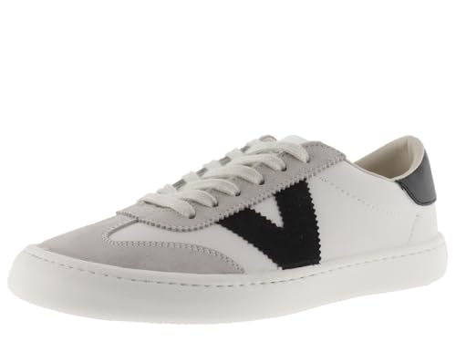 victoria Low-Top Unisex Olmo Leder-Effekt Barefoot & Farbige & Spaltleder Teile Im Kontrast 1186100 für Erwachsene Negro 36 von victoria