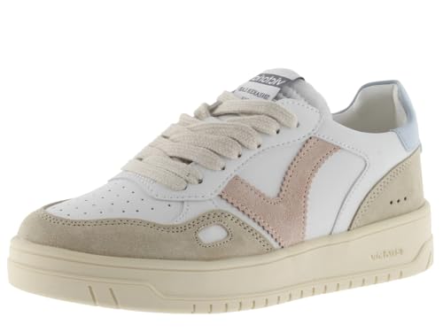 victoria Low-Top Unisex Seúl Leder-Effekt & Farbige & Spaltleder Teile Im Kontrast 1257101 für Erwachsene Celeste 38 von victoria