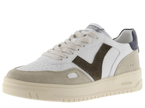 victoria Low-Top Unisex Seúl Leder-Effekt & Farbige & Spaltleder Teile Im Kontrast 1257101 für Erwachsene Marino 45 von victoria