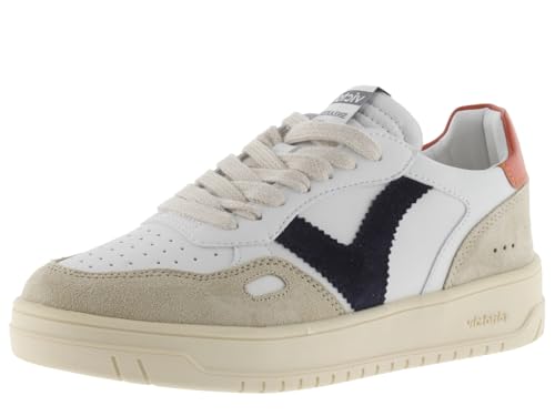 victoria Low-Top Unisex Seúl Leder-Effekt & Farbige & Spaltleder Teile Im Kontrast 1257101 für Erwachsene Naranja 45 von victoria