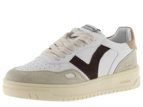 victoria Low-Top Unisex Seúl Leder-Effekt & Farbige & Spaltleder Teile Im Kontrast 1257101 für Erwachsene Taupe 42 von victoria