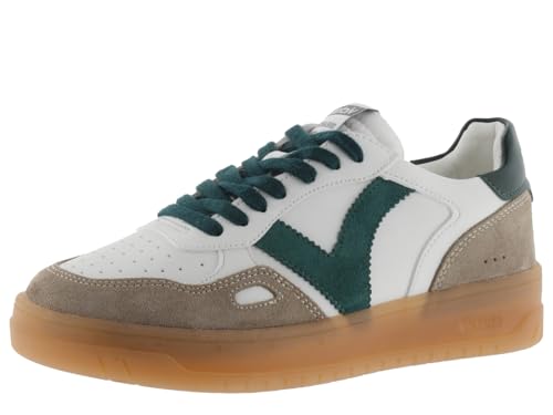 victoria Low-Top Unisex Seul Leder-Effekt & Farbige & Spaltleder Teile Im Kontrast 1257125 für Erwachsene Verde 41 von victoria