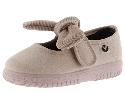 victoria Mädchen Ballett 1051122-KIDS Ballerina OJALÁ Wildleder RECYCELT & Schleife CORDSAMT Ballet 20 von victoria