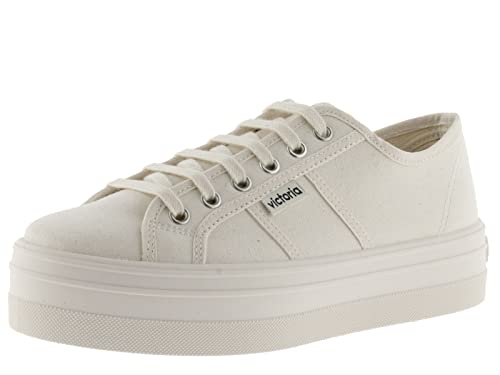 victoria Mädchen Knöchelriemchen 109201-KIDS Low-TOP Barcelona Canvas Monochrome & PLATTFORM Cotton 34 von victoria