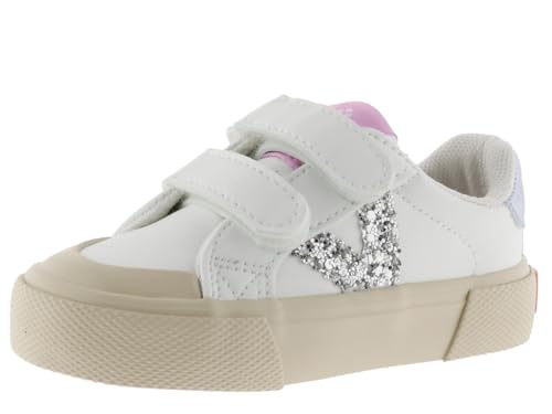 victoria Low-Top Tribu Leder-Effekt & Glitter-Logo & Klettverschlüsse 1065190 für Mädchen Plata 30 von victoria