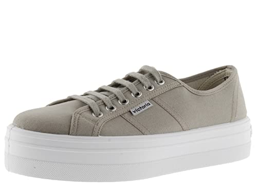 victoria Mädchen Low-top 109200-KIDS Low-TOP Barcelona Canvas & PLATTFORM BEIGE 29 von victoria